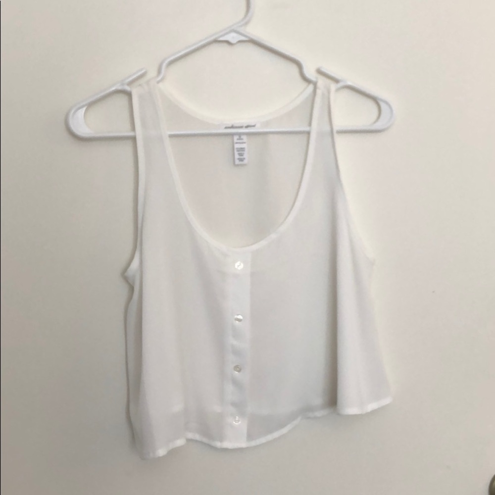 Sheer Crop top and flowy